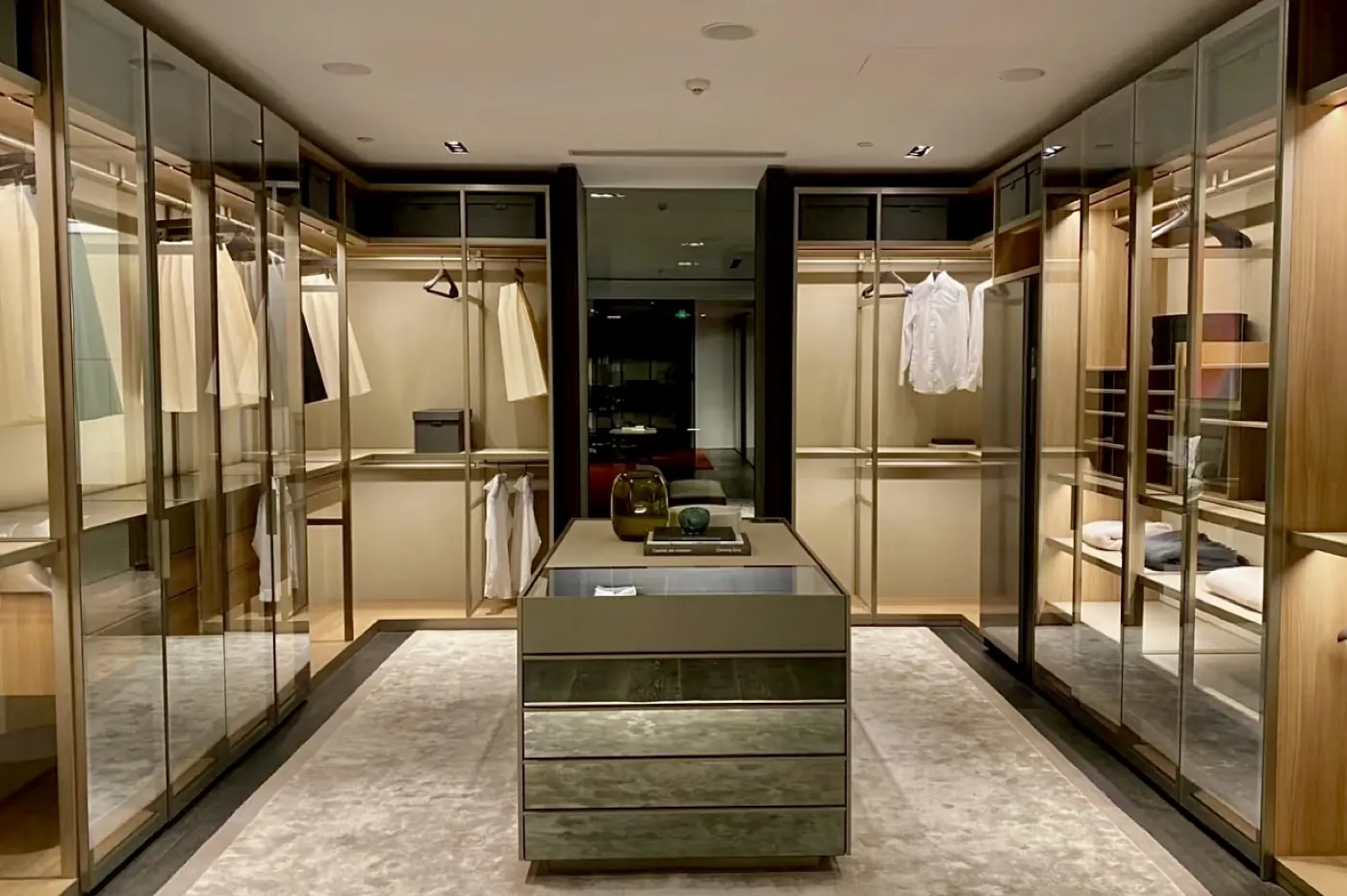 Glass closet and wardrobe fronts by Vigor Mfg