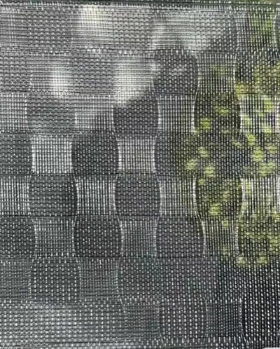 Silver Grid glass swatch