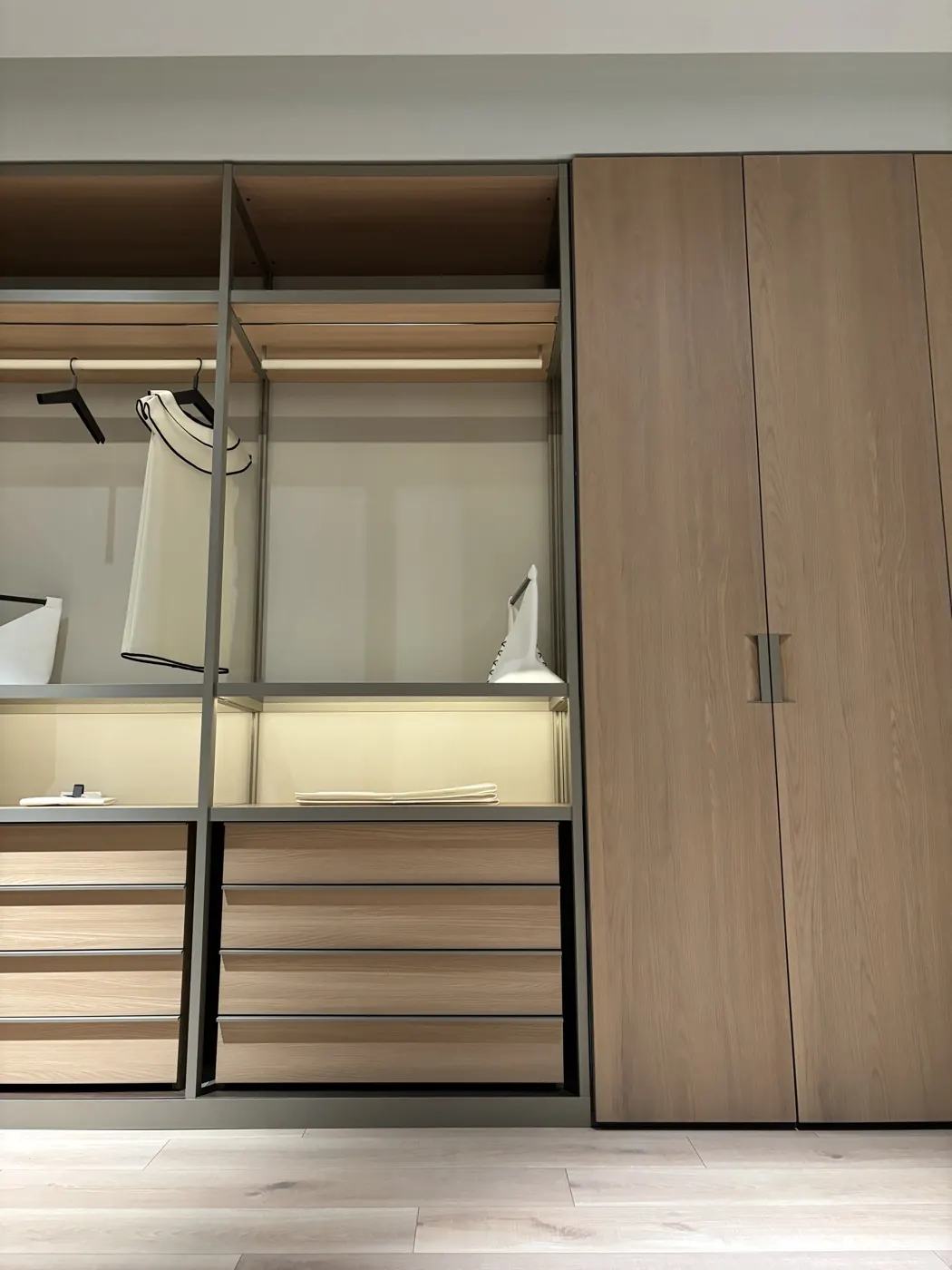 Wood closet and wardrobe fronts by Vigor Mfg