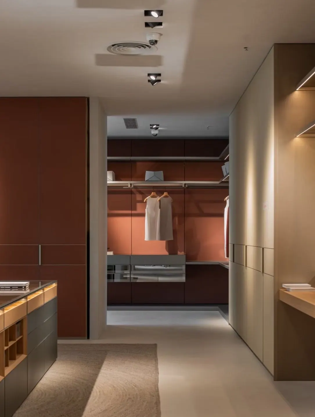 Dressing-room corridor